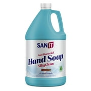 Sanit Silky Clean Antibacterial Liquid Gel Hand Soap Refill - Advanced Formula with Coconut Oil and Aloe Vera - All Natural Moisturizing Hand Wash - Made in USA, Coconut, 1 Gallon