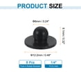 thumbnail image 2 of Uxcell 8 Pack Rubber Feet Replacement Fits 1/4" Hole Tight-Grip Ridged Stem Push in Rubber Bumper Slow Cooker Feet, 2 of 6