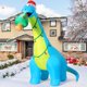 thumbnail image 3 of Inflable COMIN Dinosaurio Navideño de 3 m para Decoración de Jardín, 3 of 7