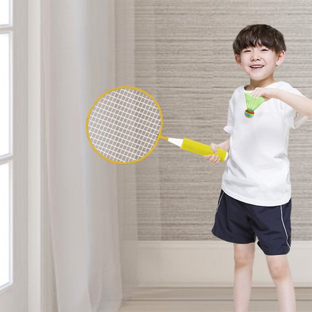 Juego de raqueta de bádminton con volantes, juego de bádminton para niños, juego de bádminton para playa, jardín y deportes de interior y exterior