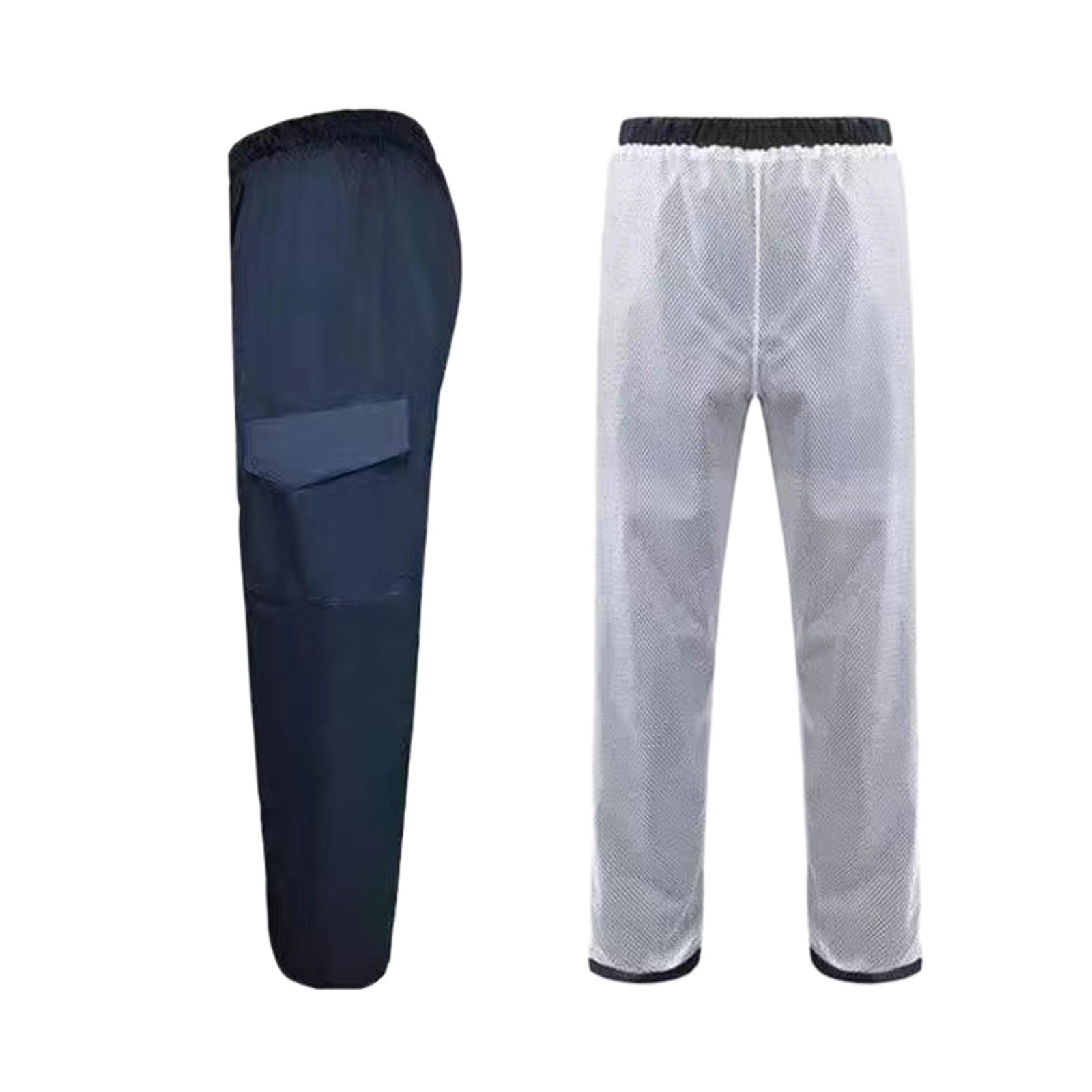 Pimfylm Cargo Pants Men's Linen Casual Lightweight Drawstrintg Elastic ...