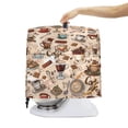 thumbnail image 7 of TSOVTHRID Coffee Cup Bean Chocolate Print Kitchen Stand Mixer Cover Foldable Dust Cover Multipurpose Small Appliance Covers Reusable Accessories Decor for Kitchen Aid Mixer Cover,L, 7 of 7