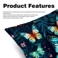 thumbnail image 2 of Flower Butterfly Covers Pillows Set of 2 with Unique Patterns, Throw Pillow Inserts for Bed or Couch, Available in 16x16, 18x18, 20x20 Inches for Any Occasion, 2 of 6