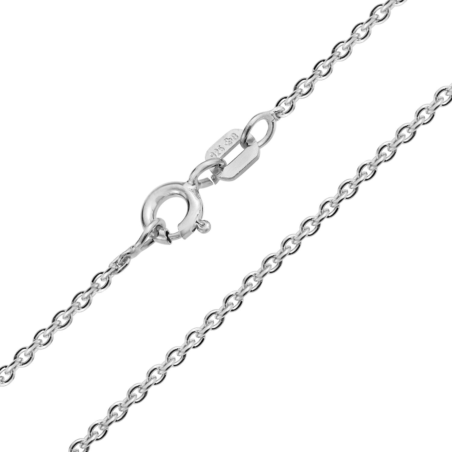 silver cable link chain