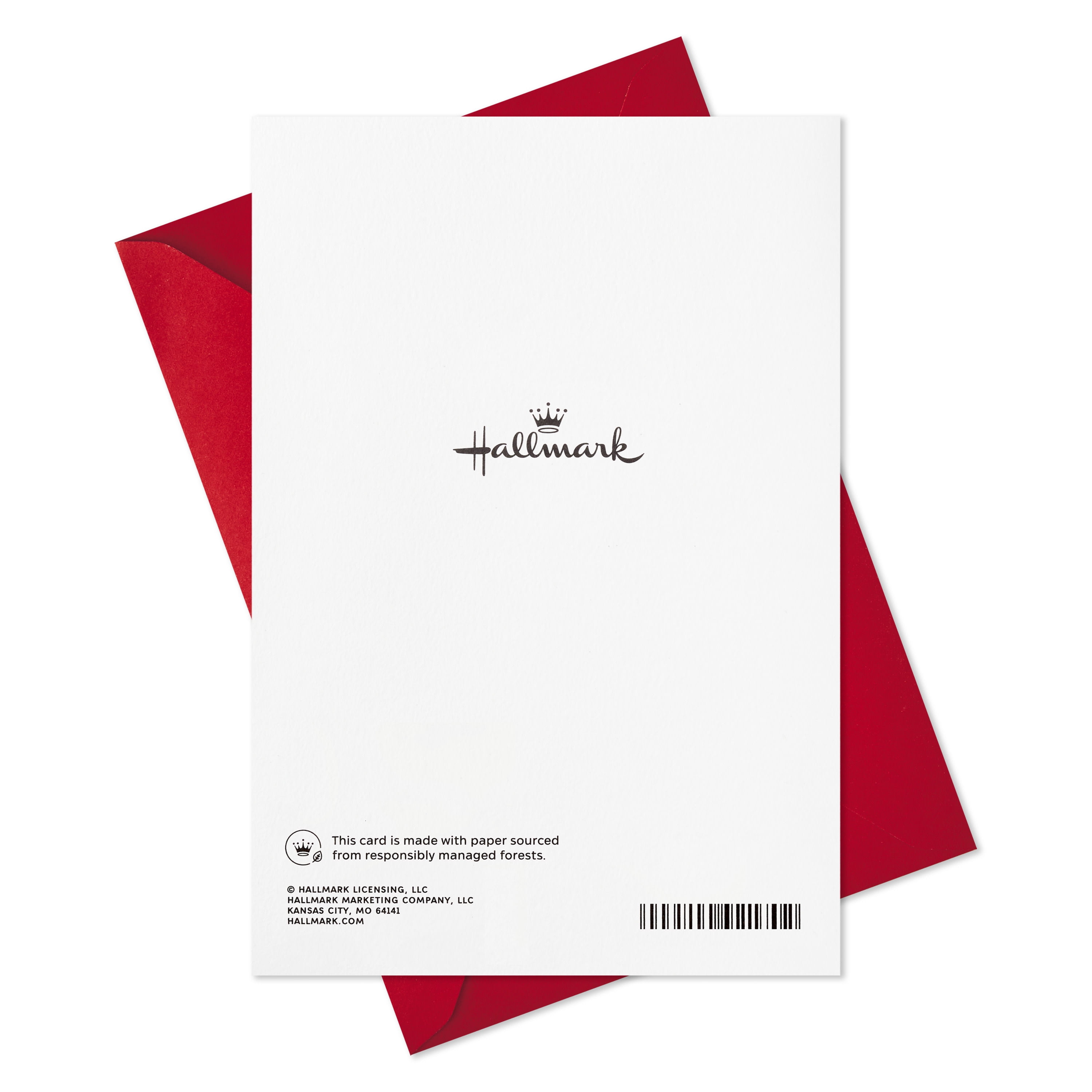 Hallmark Christmas Card For Gran & Grandad - Medium Size With Glitter, Envelope Included