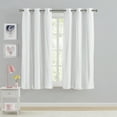 thumbnail image 3 of Your Zone White Blackout with Sheer Overlay Grommet Curtain Panel, 37" x 63", 3 of 8
