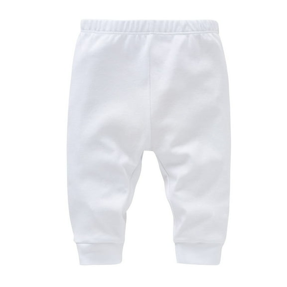 XBASW Infant Baby Jogger Pants Boys Girls Solid Color Trousers Cotton Sweatpants for Spring Fall 0-1 Years Old