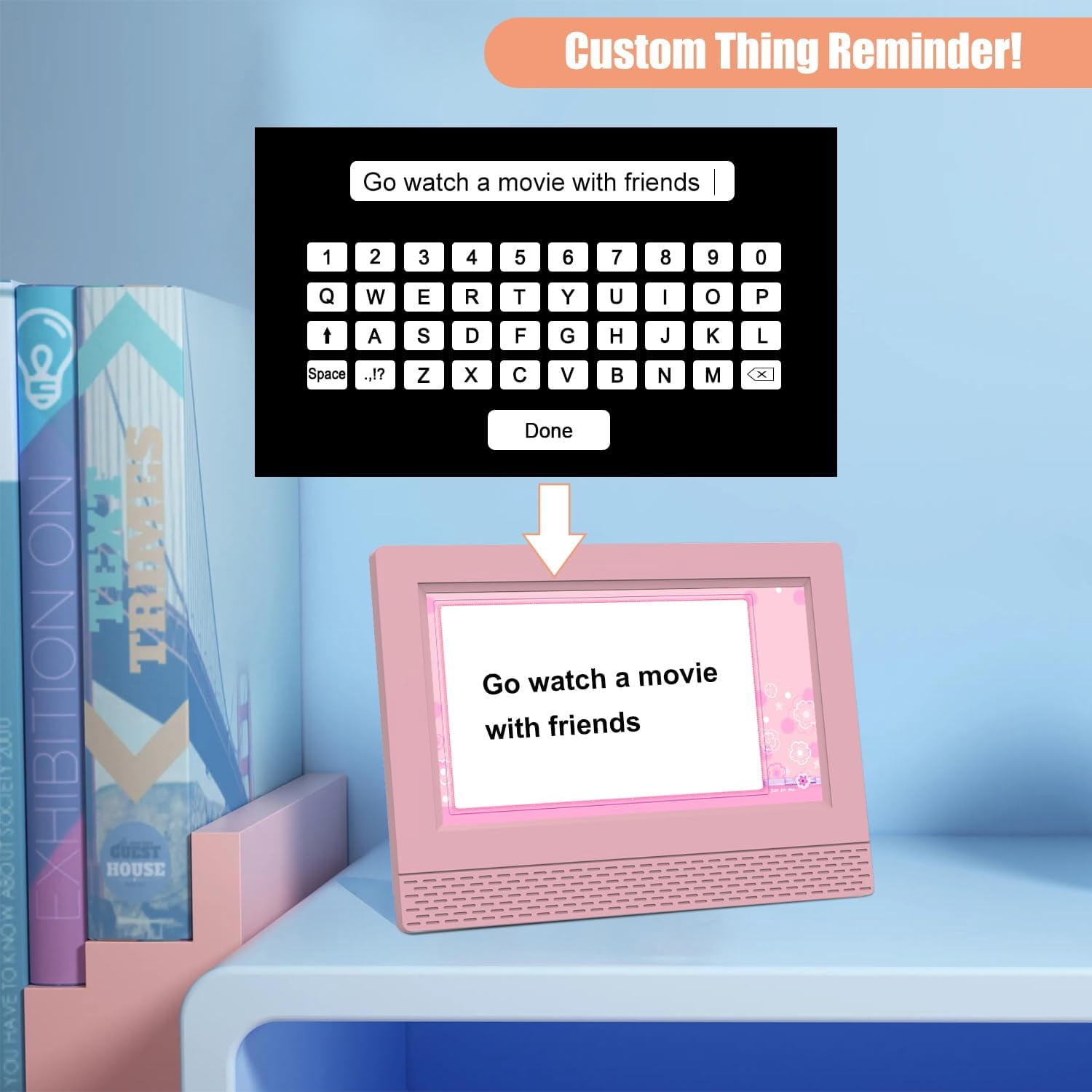 Digital with 7'' HD Screen, Calendar Function,It is Perfect for Kids Aged 3-18 Years Old with Remote Control and Custom Reminder Function for Birthdays