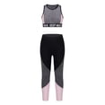 thumbnail image 5 of inhzoy Kids Girls Athletic Outfit Sports Bra Crop Top with Yoga Leggings Grey 6, 5 of 9