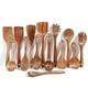 thumbnail image 4 of Cuchara de madera grande de 24 x 8 cm para cocinar, mezclar y servir, 4 of 5