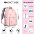 thumbnail image 6 of "Flamingo Themed Bookbag - Stylish & Durable School Backpack for Women & Men, Roomy Laptop Bag, Perfect Gift for College & University", 6 of 6