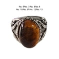 thumbnail image 3 of Ruiboury Muslim Jewelry Black Zircon Ring Retro Handmade Turkish Excellent Handwork Suitable For Many AJZ3368 Size 7, 3 of 6