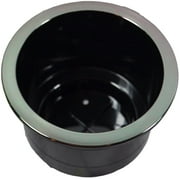 FR Replacement Double Tier Cup Holder With Black Chrome Lip for Recliners and Sofas