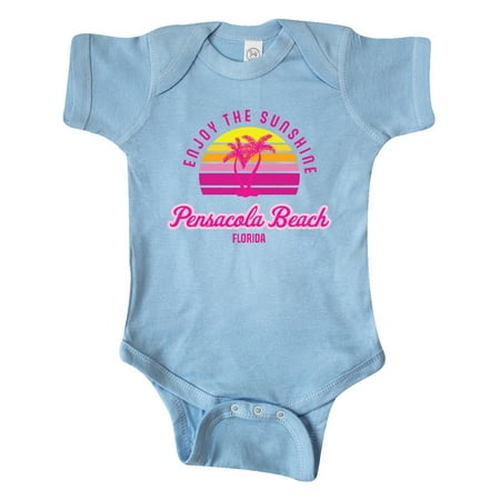 

Inktastic Summer Enjoy the Sunshine Pensacola Beach Florida in Pink Gift Baby Boy or Baby Girl Bodysuit