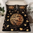 thumbnail image 2 of Feelyou Leopard Print Basketball Twin Sheet Sets, Love Heart Bedding, 3pcs, 2 of 7