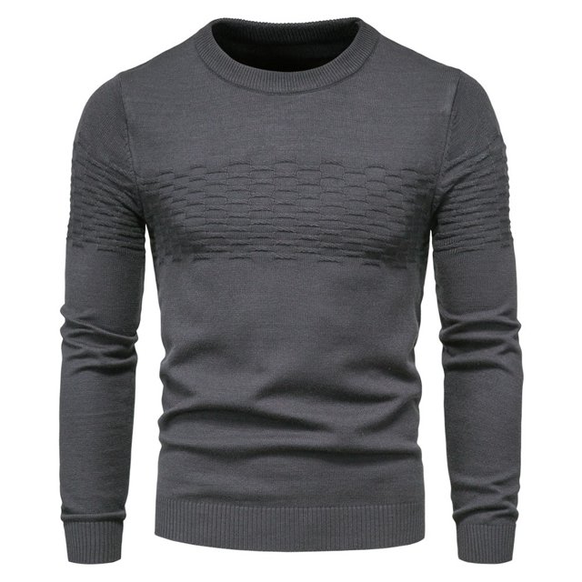 Mens Slim Fit Casual Shirt Long Sleeves Breathable Sweater Soft Top Knitwear