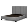thumbnail image 5 of Sealy Posturepedic Bristol Queen Upholstered Bed in Gray with Solid Wood Legs in Espresso, 5 of 13