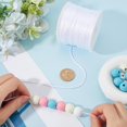 thumbnail image 3 of 100 Yards/91m 1.5mm Nylon String White Nylon Cord Beading Satin String Chinese Knot Thread for Jewelry Making Threads Supplies DIY Bracelets Necklaces Macrame Craft Wind Chime Dream Catchers DIY, 3 of 6