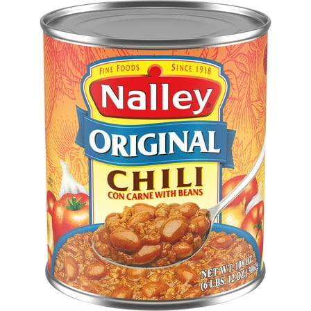 Nalley Chili Con Carne With Beans and Cheese, Family Size, 106 oz.
