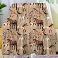 thumbnail image 2 of Horse Blanket Gifts for Women Men Adults,Soft Flannel Horse Plush Throw Blanket Horses Gift Merch Stuff for Bed Couch Office Camping 50"X40", 2 of 7