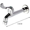thumbnail image 3 of Wall Mounted Balcony Mop Sink Faucet Brass Single Handle Cold Garden, Laundry Utility Faucets G1/2'' Inch Thread, Copper Chrome$$Tools & Hardware Other, 3 of 9