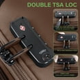 thumbnail image 5 of 3 Piece Softside Luggage Set, Expandable Soft Shell Spinner Luggage with Front Opening, Lightweight Durable Suitcase TSA Lock Approved, 20"/26"/28", Coffee(XJ1097), 5 of 8