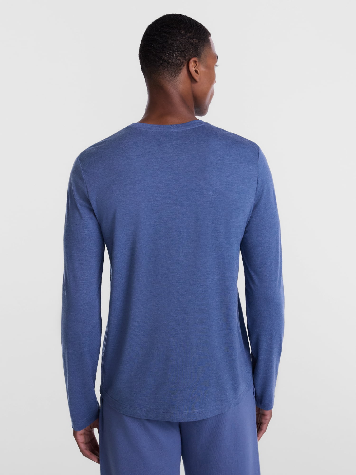 Athletic Works Men's and Big & Tall Men's Tri-Blend Tee with Long Sleeves, Sizes XS-4XLT