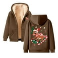 thumbnail image 2 of Christmas Heavyweight Zip Up Hoodies for Women Long Sleeve Reindeer Graphic Hooded Sweatshirt with Pockets Jacket Coat, 2 of 4
