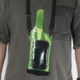 thumbnail image 7 of Uxcell Two-way Radio Walkie Talkie Case Waterproof Bag with Lanyard & Clip, Portable Radio Waterproof Case Pouch Green, 7 of 7