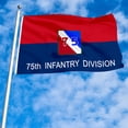 thumbnail image 3 of Dutern Double Sided Army 75th Innovation Command Flag Military Banner 3 Ply with Brass Grommets 12x18 Inch, 3 of 4