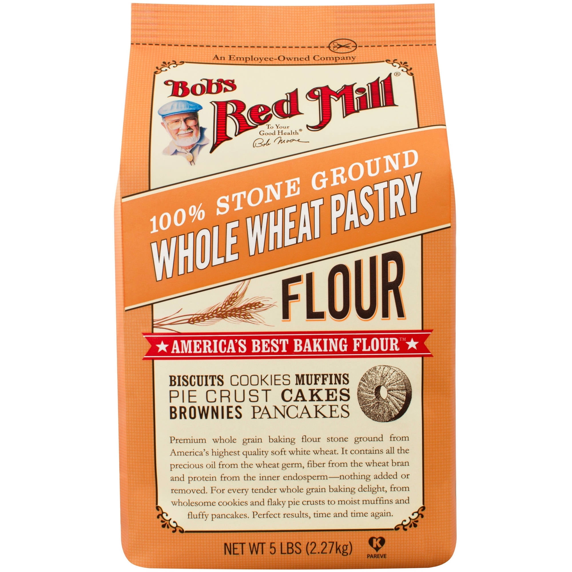 Bob s Red Mill Whole Wheat Pastry Flour 5 Lb Pack Of 4 Walmart