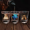 thumbnail image 6 of WIRESTER 1.5oz Crystal Shot Glass for Coffee Beer Wine Whiskey Vodka Milk Water & More - Blue Sea Turtle, 6 of 6
