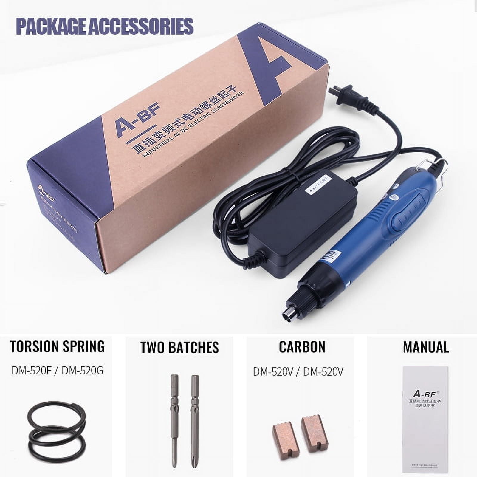 A-BF 220V Adjustable Electric Screwdriver Accurate Torque Fully Automatic Industrial Power Tool Repair Screwdriver