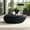 Black, variant on YWEN 43.3" Oval Coffee Table for Living Room Faux Stone Center Table Contemporary Tea Table for Office, Apartment, No Need Assembly