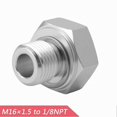 thumbnail image 2 of 1.5x16mm to 1/8 NPT Adapter for Engine Oil Pressure Sensor Mounting, 2 of 2