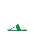 thumbnail image 2 of Jeffrey Campbell A Lil Bit Green Shiny Slip On Open Toe Flat Thong Sandals (Green Shiny, 10), 2 of 4