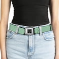 thumbnail image 5 of Buckle-Down Belt, Seatbelt Buckle Belt, Solid Rainforest Green, 30 to 44 Inches, 5 of 9