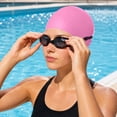 thumbnail image 5 of Clossjun Silicone Swim Cap Waterproof Swimming Hat, Non-Slip Adult Swimming Caps for Women and Men Swim Training Racing, 5 of 7