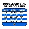 thumbnail image 2 of Pet and Dog Spike Collar, "Double Crystal  Black, White and Bright Pink Spikes", 2 of 4