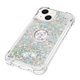 thumbnail image 4 of Funda para iPhone 15 con Brillo Líquido Flotante, Purpurina, Parachoques y Anillo Giratorio Soporte, 4 of 5