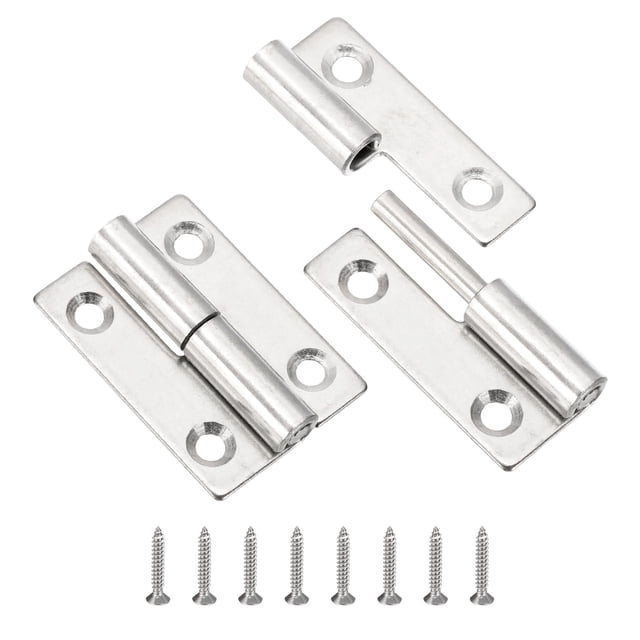 Uxcell Lift Off Hinge, Detachable Lift Off Hinges Left Handed Slip Joint Flag Hinge Butt Door Hinge 2" 2