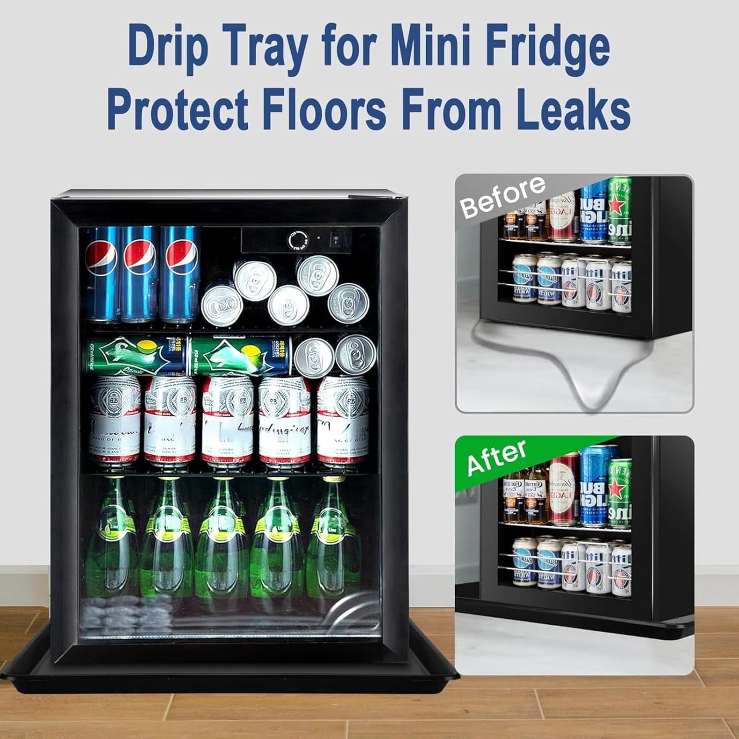 22'' x 21''Large Drip Tray, Mini Fridge Drip Pan, Portable AC Drip Pan, Under Washer Pan, Dishwasher Pan, Oil Drain Pans for Changing Oil