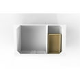 thumbnail image 6 of Modern 36" Alicia White Wood Vanity Base with Black Handles, 6 of 6