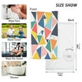 thumbnail image 6 of Yayeee 100% Cotton Hand Towels for Bathroom 16" x 28" Soft Absorbent Kitchen Towel, Red Triangles, 6 of 7