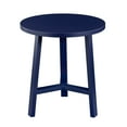 thumbnail image 4 of Walker Edison Mid-Century Modern Simple 3-Leg Round Side Table, Blue, 4 of 13