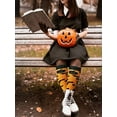 thumbnail image 5 of Opperiaya Halloween Sports Socks, Skull/Owl Print Knee-high Compression Socks, 5 of 5