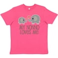 thumbnail image 3 of Inktastic My Nonno Loves Me Grandson Youth T-Shirt, 3 of 5