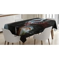 thumbnail image 1 of Ambesonne Zombie Tablecloth Rectangular Table Cover, Bloody Woman Theme, 60"x90", Multicolor, 1 of 3