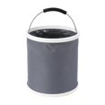thumbnail image 3 of Contenedor de cubo de agua plegable Multipropósito portátil con cuenca de lavado de autos de mango para caminata de cocina pesca interior Anillo de 20L, 3 of 8