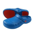 thumbnail image 2 of Ticikt Men and Women Work Shoes Non Chef Shoes Work Clogs for Restaurant Oil Kitchen Shoes,Color:Blue,Size:8, 2 of 9